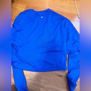 abrasion-resistant training long-sleeve blue blazer tone size 2 from Lululemon